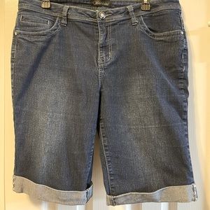 Women’s Baccini Jean Shorts, Size 14P, excellent condition